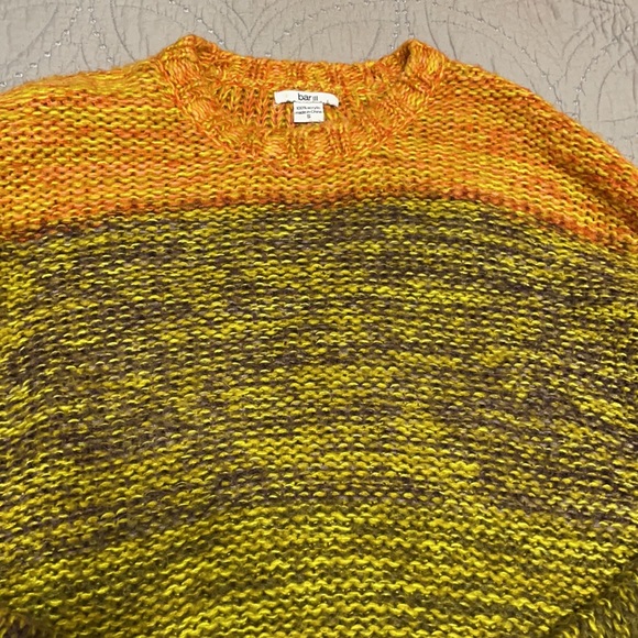 Bar lll multicolor green orange sweater small - Picture 2 of 5